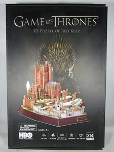 Game Of Thrones 3D Puzzle Of Red Keep. 314 Pieces. Unbuilt. - Picture 1 of 7