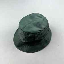 Vintage Military Bucket Hat Cap 7-1/8 Army Green Zip Pocket Hunting Outdoor 90s