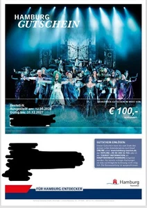 Gutschein Musical Tanz Der Vampire Hamburg Travel Oper Aladdin König Der Löwen - Bild 1 von 1