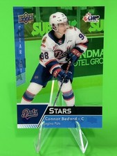 ❄️❄️2022-23 Upper Deck CHL Clear Cut Stars #308 Connor Bedard Regina Pats!!❄️❄️