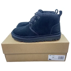 UGG NEUMEL Womens Sz 6 Chukka Boots 1094269 Suede Black NEW - Picture 1 of 14