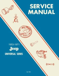 1968 1967 1966 JEEP CJ5 CJ6 Universal Shop Service Repair Manual Book OEM Guide - Picture 1 of 8