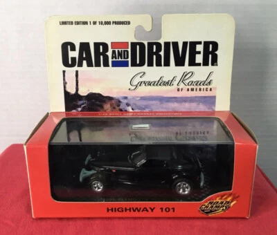 Road Champs Car & Driver 1998 Plymouth Prowler, negro, 1:43, Highway 101 Foto 1 de 4