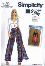 Simplicity 9595 Super Jiffy 1970s Vintage Reissue Wrap Pantskirt Pattern OZ