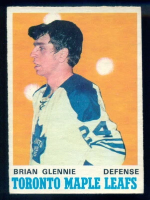 1970-71 OPC O PEE CHEE HOCKEY 216 BRIAN GLENNIE EX-NM TORONTO MAPLE LEAFS HOCKEY - Image 1 of 2