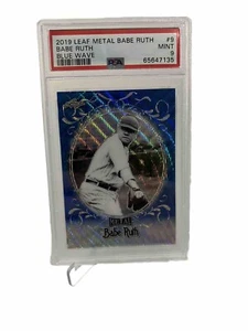 2019 Leaf Metal Babe Ruth blue Wave #9 Psa 9 Pop 1 23/25 - Picture 1 of 9