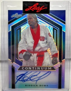 Riddick Bowe 2023 Feuille Continuum Autographe Auto # D 18/52 Lourd Boxe Champ - Picture 1 of 2