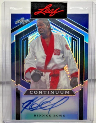 Riddick Bowe 2023 Leaf Continuum Autograph Auto#d 18/52 HEAVYWEIGHT BOXING CHAMP - Image 1 of 2