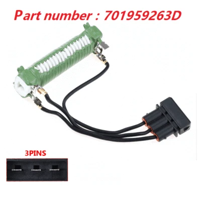 701959263D Nuevo Motor Ventilador Resistencia Apto para VW Euro Van Transporter  Foto 1 de 4