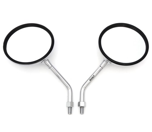 Honda Motorcycle Mirrors Set Of 2 - Fits Honda CX/GL500, CB650C, CB750C/900C, GL1100 & More Chrome Motorcycle Mirrors - Foto 3
