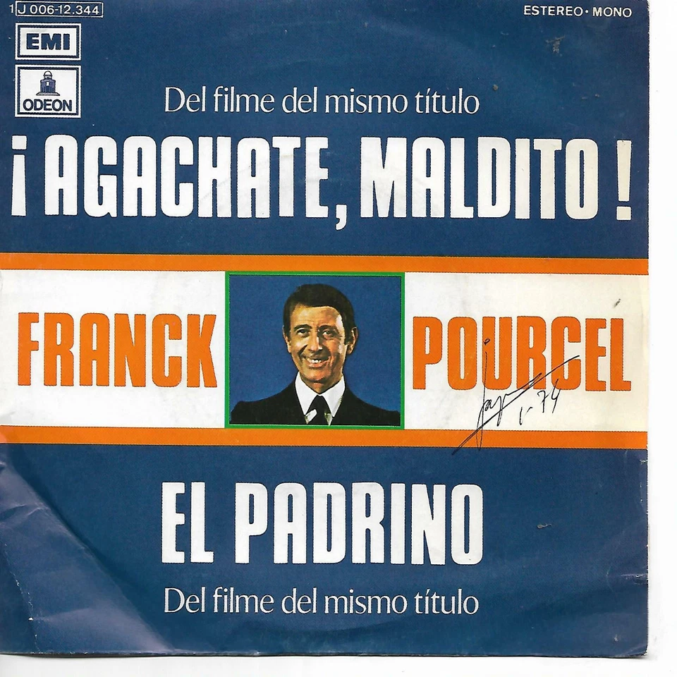 FRANCK POURCEL 7"PS Spain 1972 Il était une fois.. la revolution ENNIO MORRICONE - Image 1 of 1