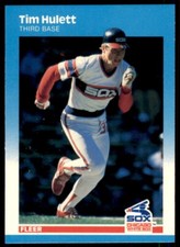 1987 Fleer Glossy Tim Hulett . Chicago White Sox #500