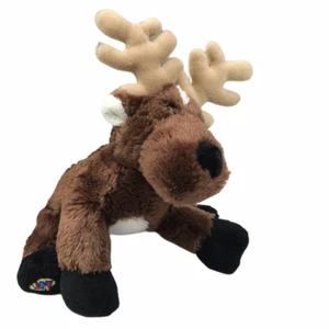Ganz Webkinz Small Plush Soft Toy Stuffed Animal Reindeer Elk Deer Brown 8" Tall - Picture 1 of 8