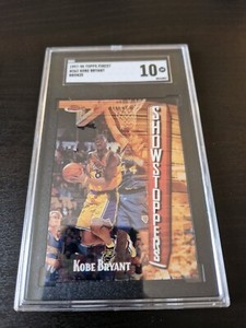 Kobe Bryant 1997-98 Topps Finest Basketball Card Bronze Showstoppers SGC 10 NBA