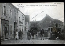 FONTAINES-les-CHALON (71) TRADE ""A LA TREILLE"" animated, QUARTER in 1915