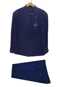 Ralph Ralph Lauren Classic Fit Flat Front 2-Piece Suit Navy 50Reg 40W - Picture 1 of 3