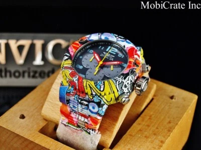 Reloj Invicta Hombre 52mm Pro Diver Cronógrafo GRAFFITI Aqua-Plateado Modelo 36779 Foto 1 de 4