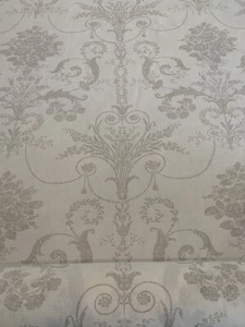 Laura Ashley Josette Off White / Dove Grey Fabric SOLD PER METRE π - Picture 1 of 8