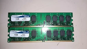 AXIOM 2GB SET 2 X 1GB PC2-5300 DDR2 240 Pin DIMM 15216 0014276 - Picture 1 of 1