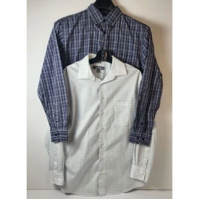 Camisas Kenneth Cole Reaction y negras Trail Outfitter para hombre con botones talla grande Foto 1 de 4