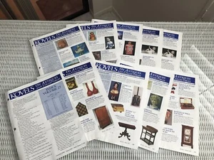 2000 -2001 Lot of 9 + index  KOVELS ON ANTIQUES AND COLLECTIBLES NEWSLETTER  - Bild 1 von 7