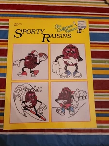 PATRÓN DE PUNTO DE CRUZ SPORTY THE CALIFERIA RAISINS ENVÍO GRATUITO - Imagen 1 de 2