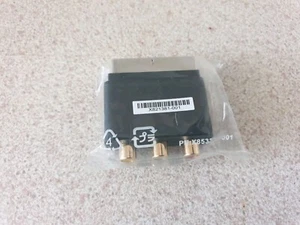 Genuine Official Microsoft Xbox 360 SCART to RCA Adaptor AV Audio Video - Picture 1 of 5