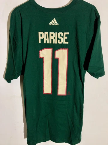 adidas  NHL T-Shirt Minnesota Wild Zach Parise Green sz 2X Cover