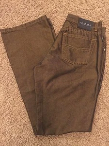 Men's EUC BUFFALO DAVID BITTON 28X29 Gold/Black Classic Fit Regular Cut Jeans - Picture 1 of 7