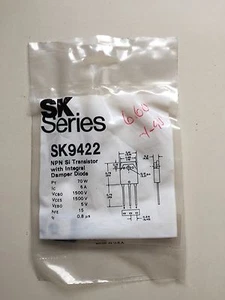 SK9422 Transistor NPN Si con diodo ammortizzatore integrato - Foto 1 di 3