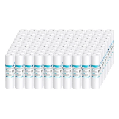 100 Pack 1/5/10/20/25/50 Micron 10"x2.5" PP Sediment Water Filter Whole House RO - Image 1 of 4