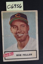 Vintage 1954 Dan-Dee Potato Chips - BOB FELLER - Cleveland Indians Card (C6956