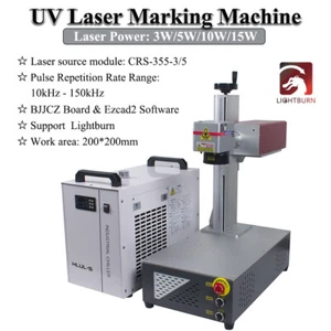 Máquina Grabadora Marcado Láser UV 355nm 3W/5W/10W/15W para Vidrio Metal Madera PVC - Imagen 1 de 26