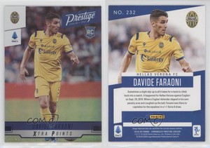 2019 Chronicles Prestige Serie A Xtra Points Blue Davide Faraoni #232 Rookie RC