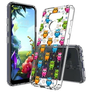 Colorful Owls Slim Shockproof Hybrid Hard Cover Soft Bumper Case for LG Models - Picture 1 of 5