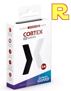 60 Fundas Ultimate Guard Cortex ® 62x89 Tamaño Japonés (YUGIOH) ® NEGRO - Picture 1 of 1