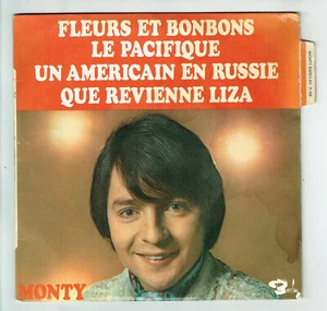 MONTY Vinyle 45T EP 7" FLEURS BONBONS -AMERICAIN RUSSIE -BARCLAY 71428 Languette - Picture 1 of 3