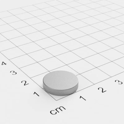MAQNA 5x SmCo Scheibenmagnet, 15x3mm, vernickelt, Grade S280