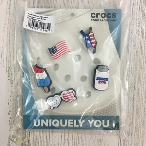 Crocs Jibbitz Charms American Flag Patriotic Popsicle Sunglasses NEW - Picture 1 of 7