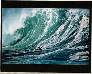 20 FOOT HIGH WAIMEA BAY SHOREBREAK 1992 PHOTOGRAPH ON 8X10" DARK MATT - Picture 1 of 1
