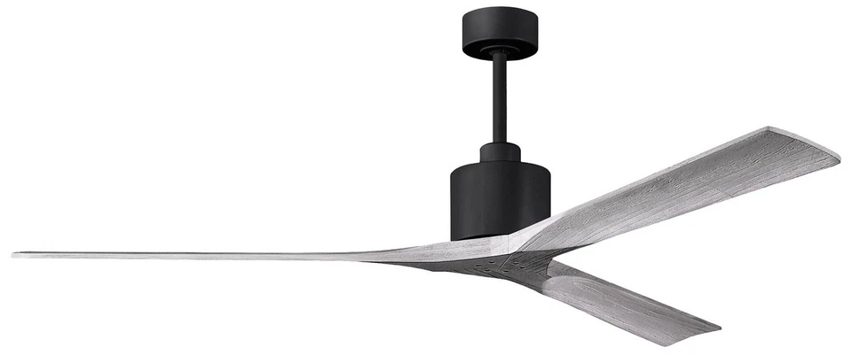 72" Matthews Nan XL Black Barnwood Large Outdoor Fan with Remote - Image 1 of 1