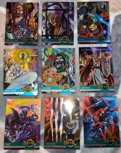Rare 1995 Marvel Fleer Metal bundle x9 mint condition - Picture 1 of 2