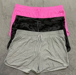 Athletic Works Damen Shorts Paket Größe XL Kordelzug Taschen rosa Camouflage - Bild 1 von 7