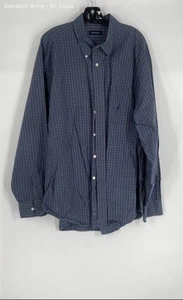 Nautica Mens Multicolor Plaid Cotton Long Sleeve Button-Up Shirt Size 2XL - Picture 1 of 7