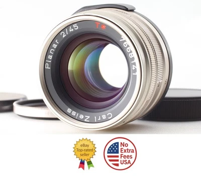 Tested [MINT] Contax Carl Zeiss Planar T* 45mm F2 G For G1 Green G2 From JAPAN - Image 1 of 4