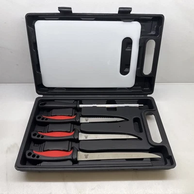 Kit de filete Mustad Pro KVD AFEITADORA AFILADA acero inoxidable NUEVO EN CAJA 3 cuchillos 6 piezas Foto 1 de 4