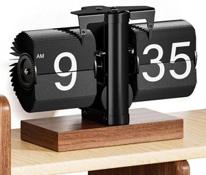 Retro Analog Klappuhr, Mechanische Digital Klapp Tischuhr Vintage, Classi - Bild 1 von 7
