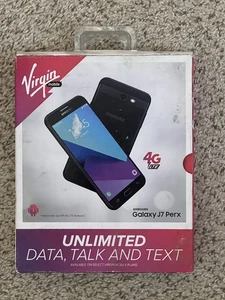 Samsung Galaxy J7 Perx SM-J727 (Virgin Mobile) - 16GB,  Black - New Sealed - Picture 1 of 3