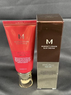 M Perfect Cover B.B Cream, SPF 42 PA+++, No. 25 Warm Beige, 1.7 oz (50 ml) - Image 1 of 4