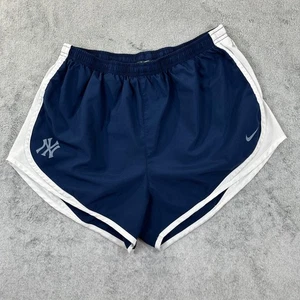Pantalones Cortos Nike Para Mujer Dri-FIT Yankees Tempo Running L Azul Marino Blanco Sin Forro MLB - Imagen 1 de 12